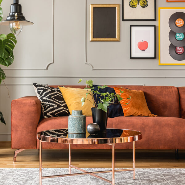 Orange Comfy Sofa